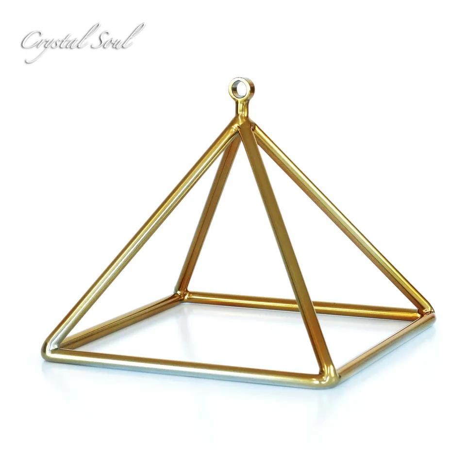 Musical Instrument Triangle - 432Hz 12inch Crystal Pyramid Gold Music