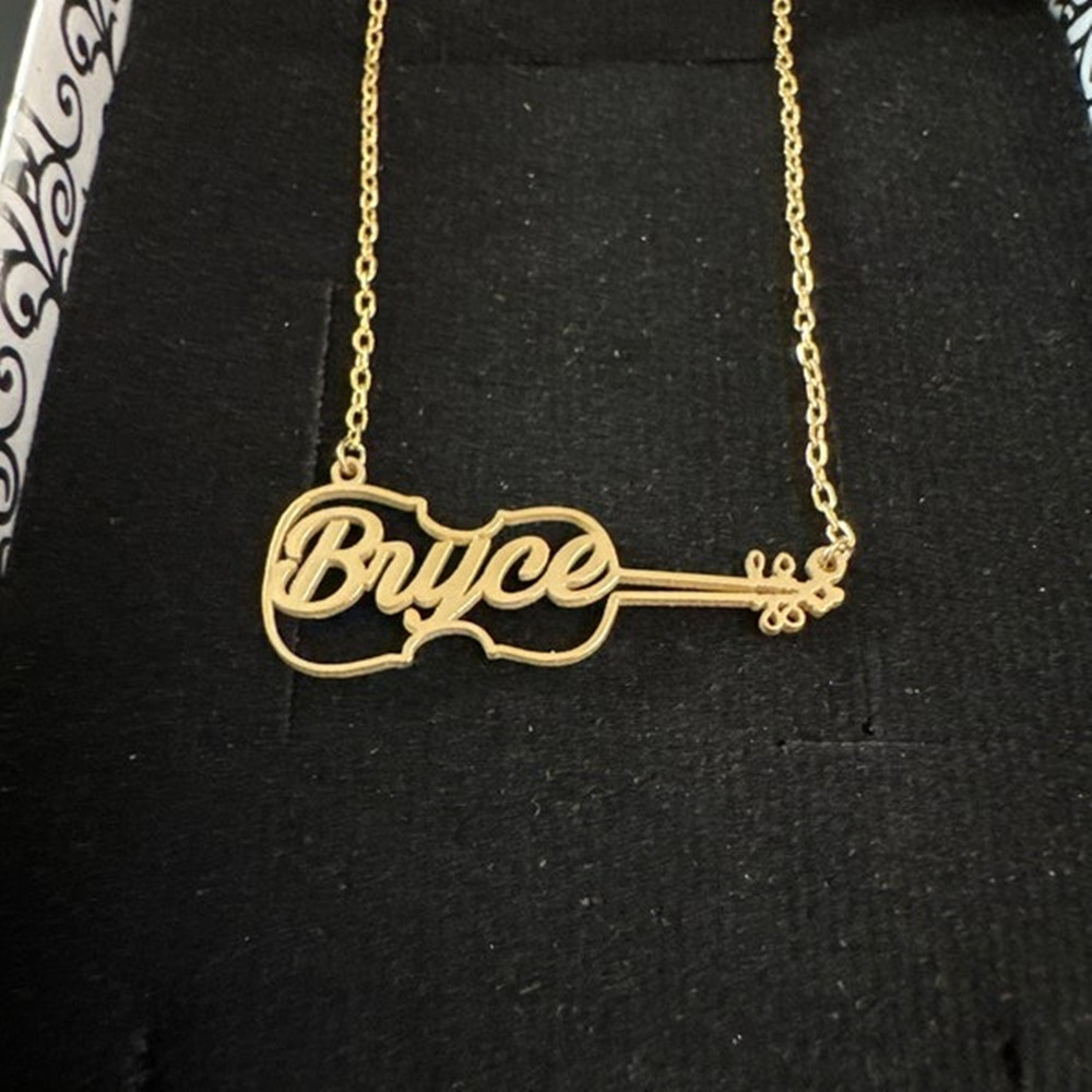 Personalized Guitar Symbol Nam - Musical Instrument Name review and price