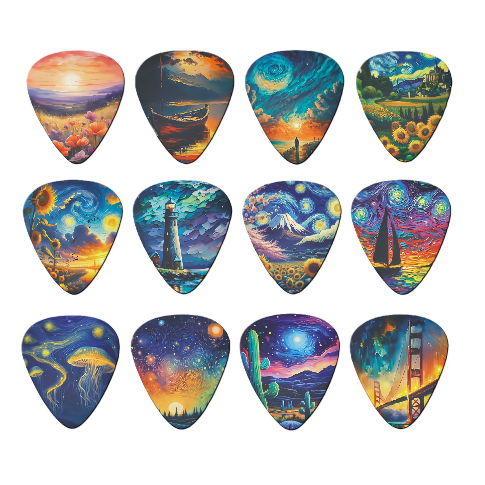 12 Pieces Guitar Picks 0.46mm  - Musical Instrument Organ review and price