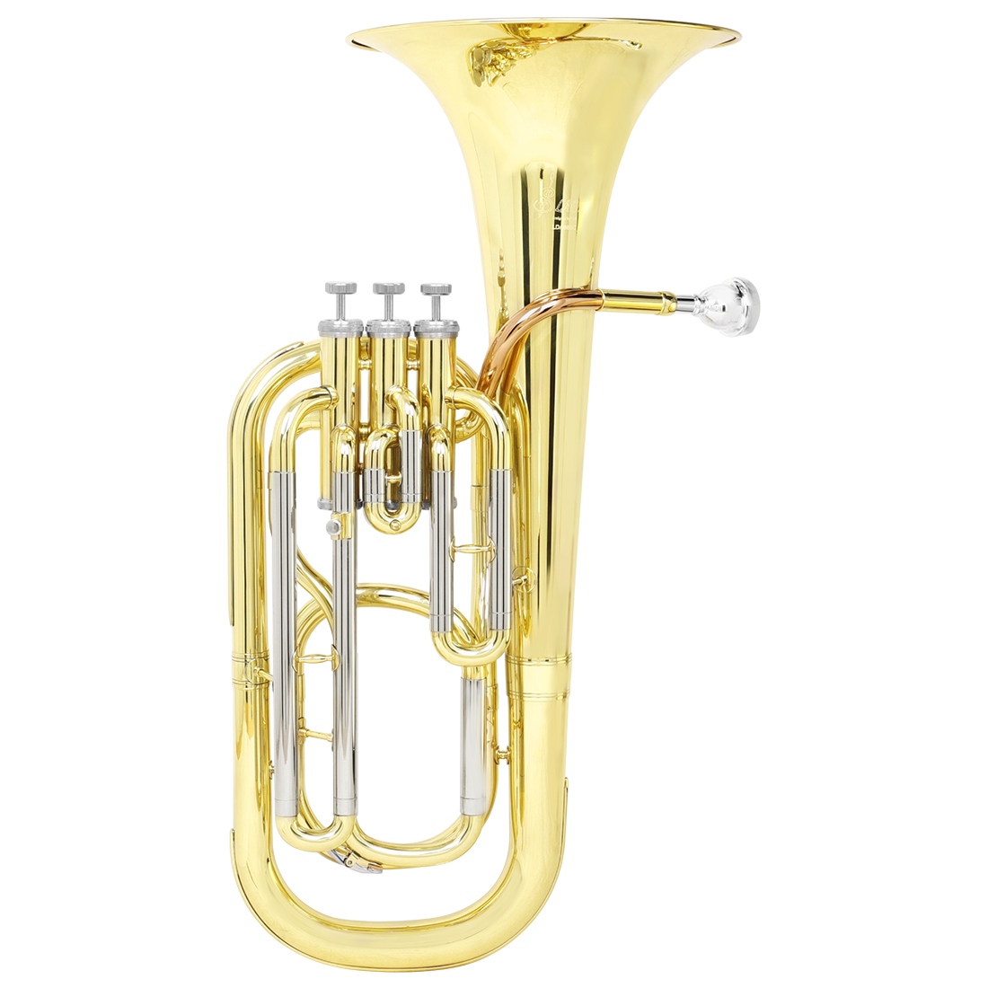 SLADE Bb Baritone Horn 3-key V - Musical Instrument Horn review and price