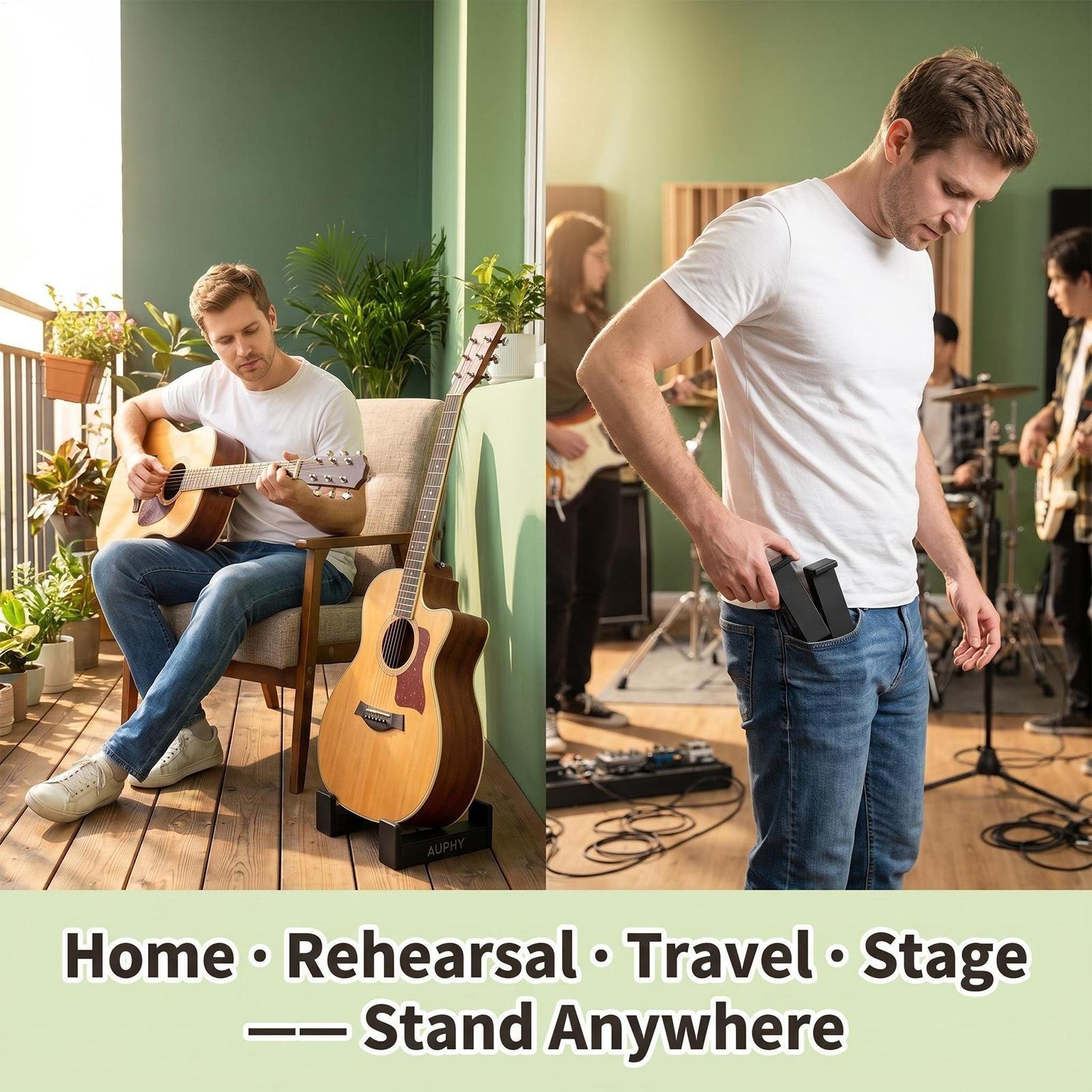 Acoustic Guitar Stand Portable - Musical Instrument Bass review and price