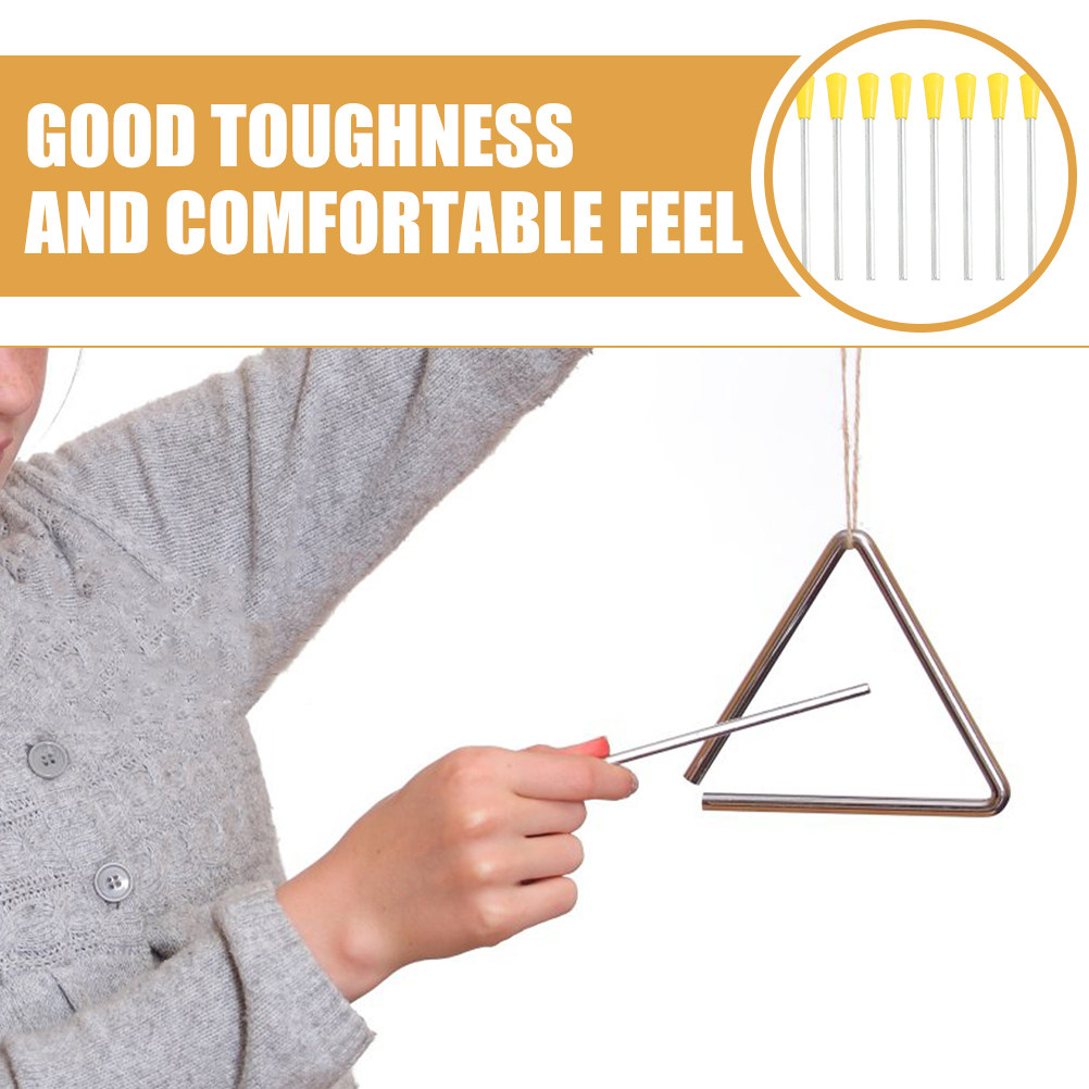 8Pcs Triangle Iron Percussion  - Musical Instrument Triangle review and price