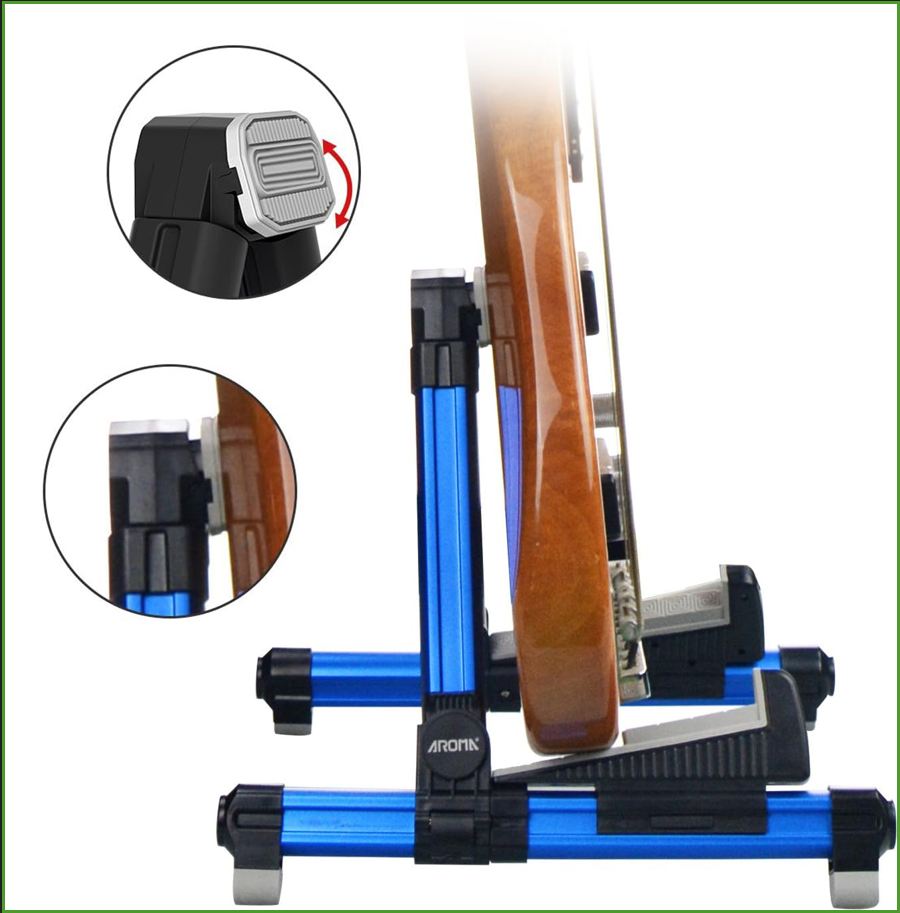 Foldable Aluminum Guitar Stand - Musical Instrument Bass review and price