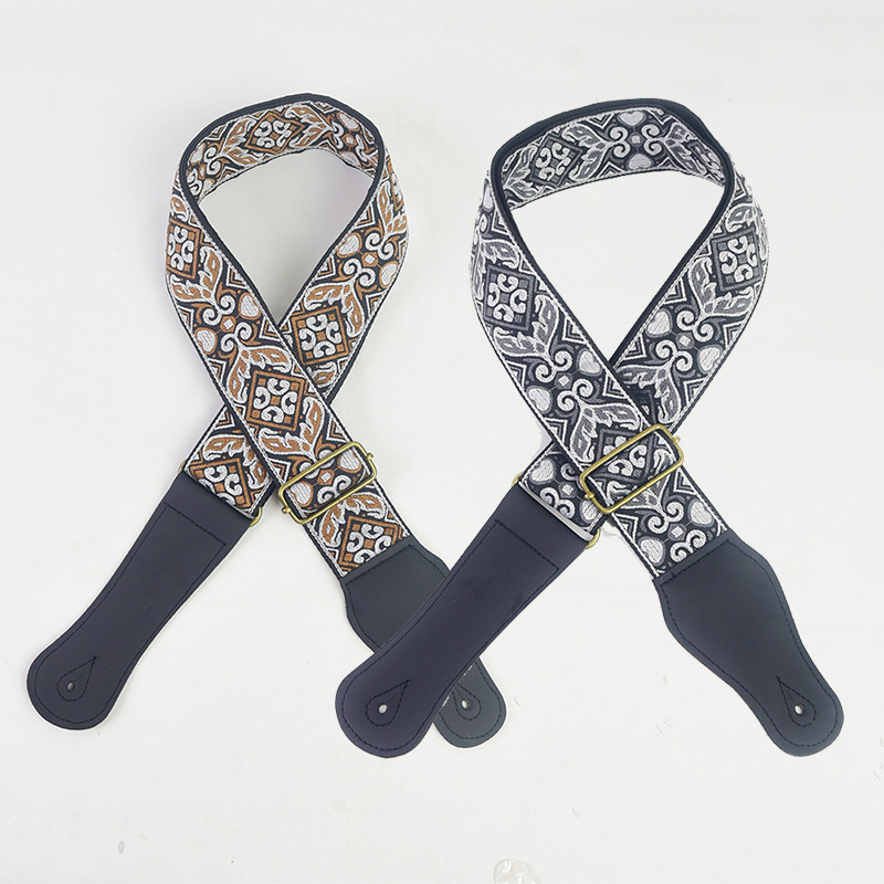 Guitar Strap Embroidered Print - Musical Instrument Bass review and price