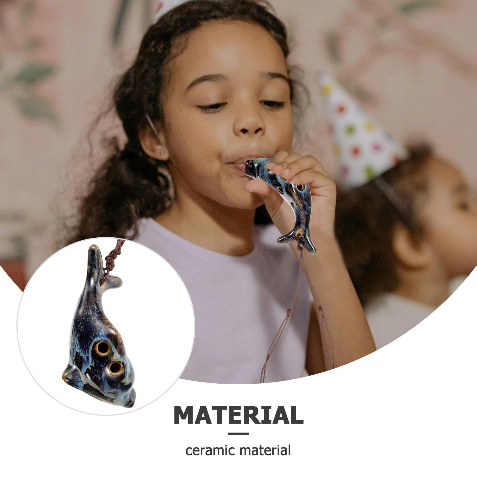6 Holes Portable Ceramic Ocari - Musical Instrument Easy To Learn For Adults review and price