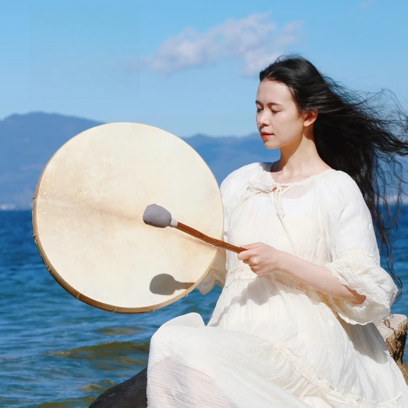 Shamanic Drum Circle Sheepskin - Musical Instrument Of India review and price