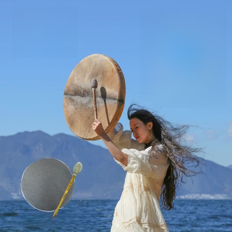 Shamanic Drum Circle Sheepskin - Musical Instrument Of India review and price