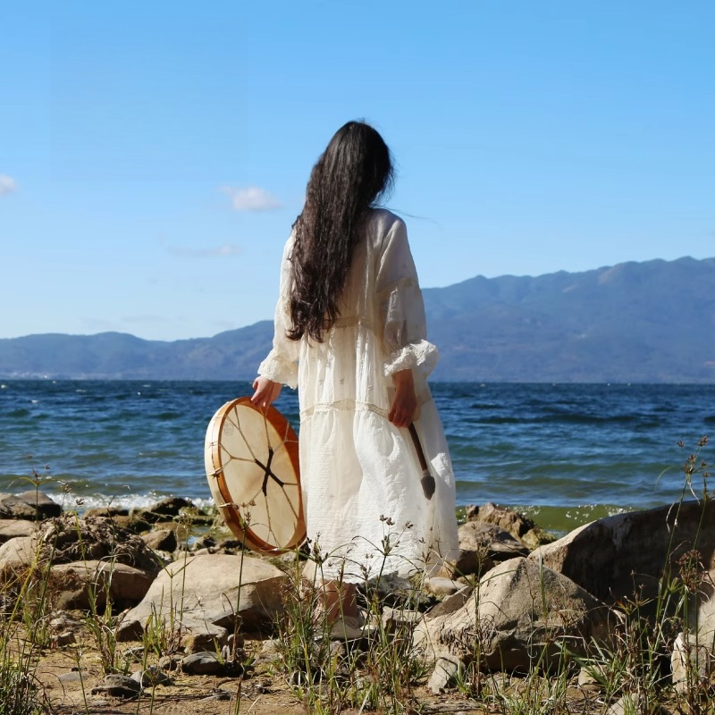 Shamanic Drum Circle Sheepskin - Musical Instrument Of India review and price