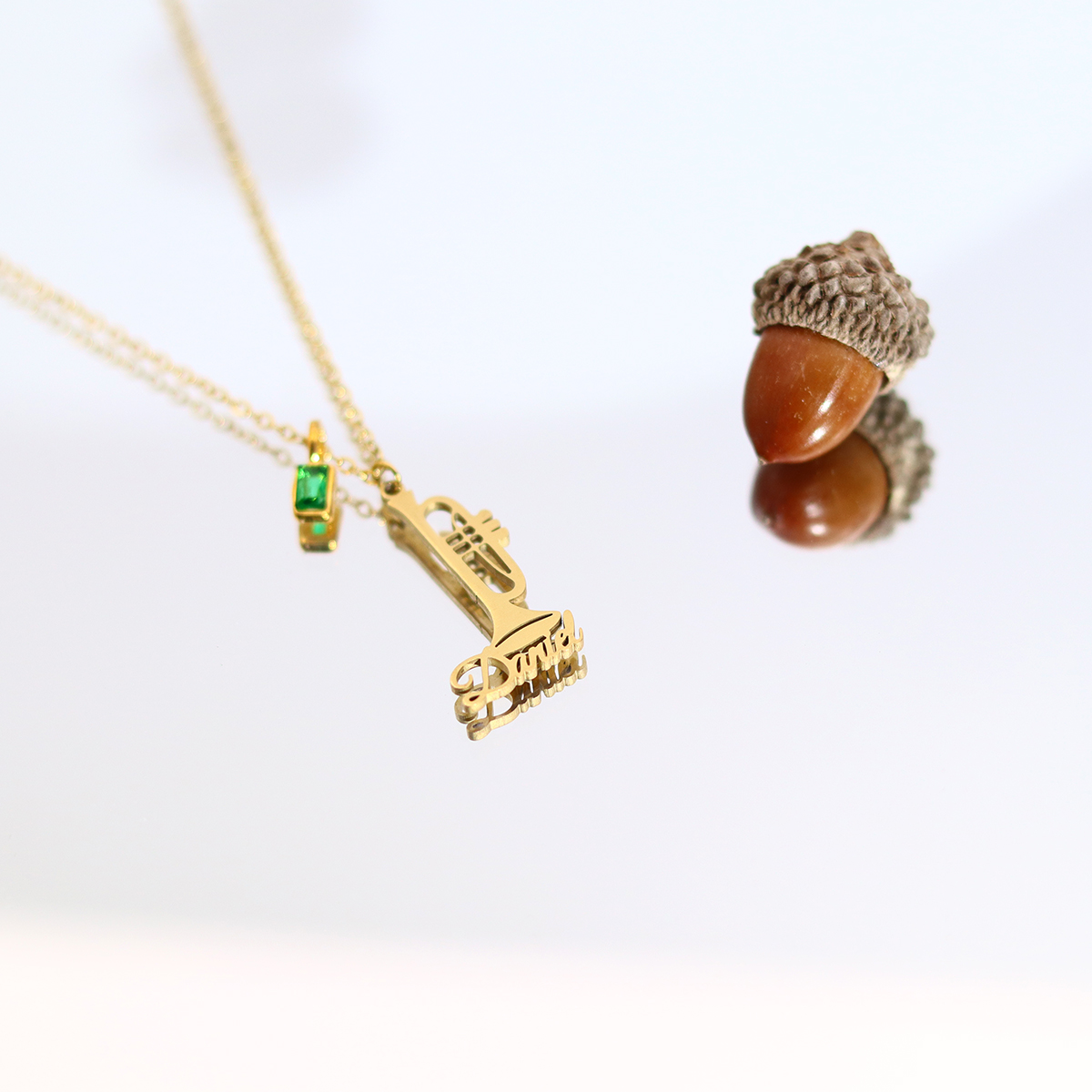Custom Name Trumpet Necklace S - Musical Instrument Name review and price